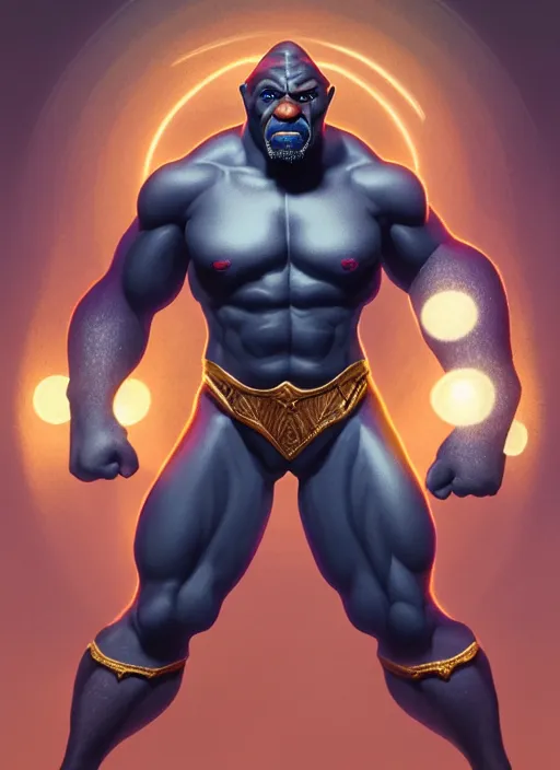 Prompt: full body portrait of idris elba as panthro from thundercats, intricate, elegant, glowing lights, highly detailed, digital painting, artstation, action pose, concept art, smooth, sharp focus, illustration, art by drew stuzan, wlop, jim meskimen, mike germakian and katsuhito akiyama