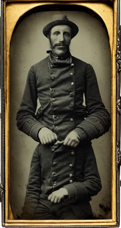 Image similar to a highly detailed digital collodion photograph, a portrait of a steamboat captain