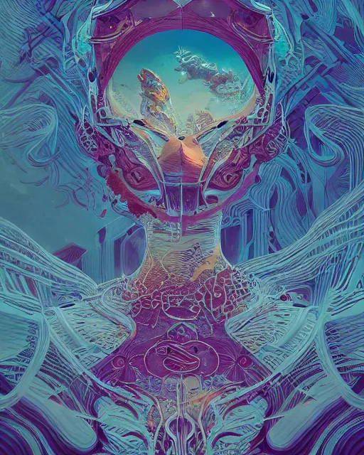 Prompt: highly detailed vfx portrait of floating sigils, global illumination, detailed and intricate environment by james jean, liam brazier, petros afshar, victo ngai and tristan eaton