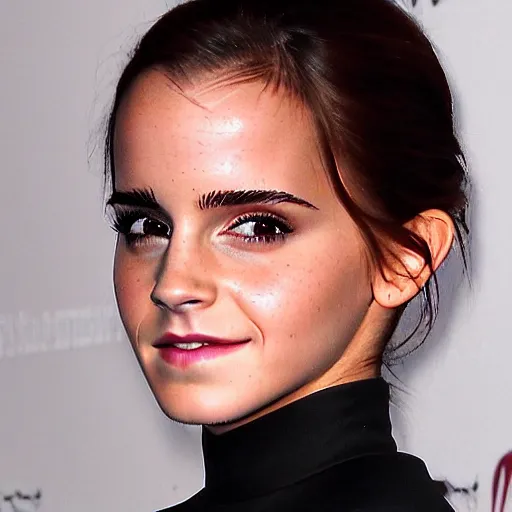 Prompt: emma watson mixed with kim kardashian, single image