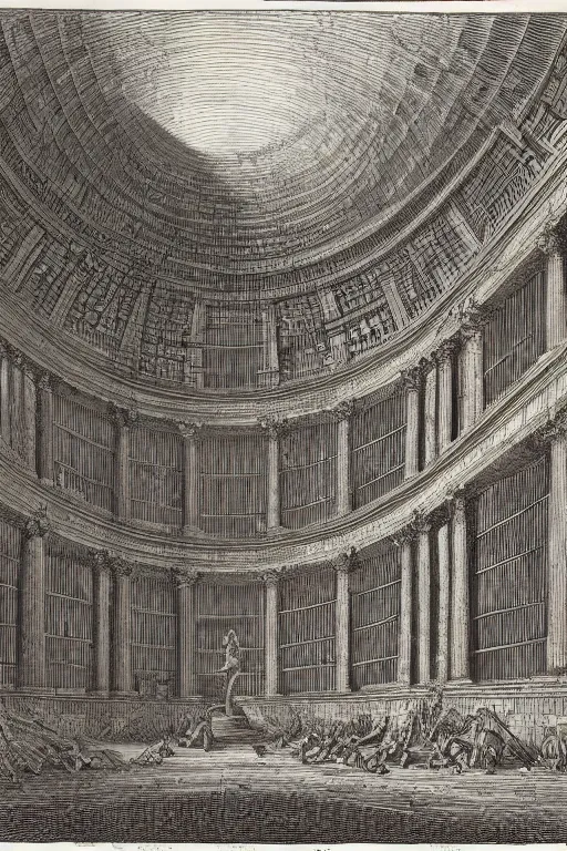 Image similar to Labyrinth, Giovanni Battista Piranesi and Dan Mumford, 1750, engraving, from the British Museum