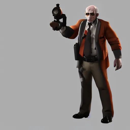 Image similar to albert eienstein in tf 2, sfm render, steam workshop, source engine, team fortress 2, model