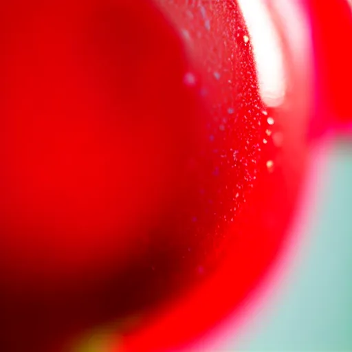 Image similar to extreme close up on an red lollipop, 120mm macro lens, detailed