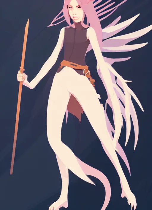 Prompt: harpy. dnd character art portrait. full body. clean cel shaded vector art. shutterstock. behance hd by lois van baarle, artgerm, helen huang, by makoto shinkai and ilya kuvshinov, rossdraws, illustration, art by ilya kuvshinov