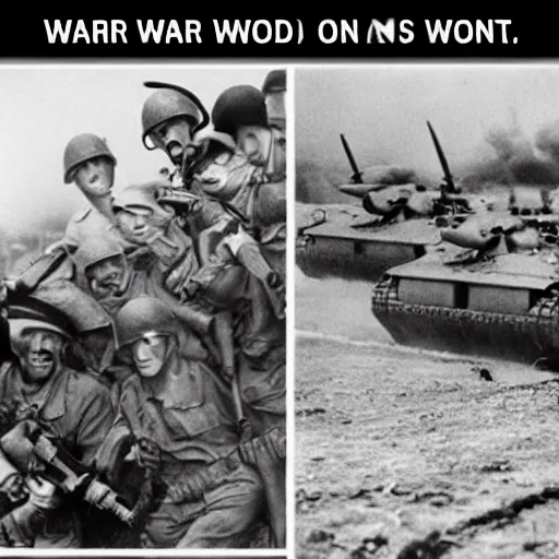 Image similar to war without end, wwii style