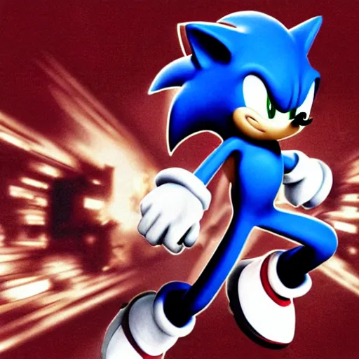 edgy sonic the hedgehog fanfiction cover art, anime,, Stable Diffusion