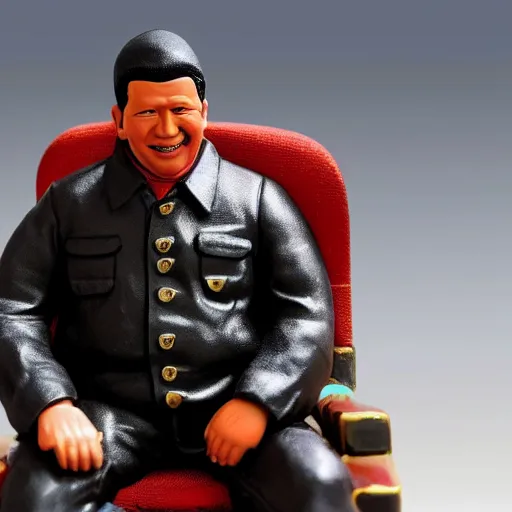 Image similar to hugo chavez action figure. realistic. photo. photorealistic. detailed. high quality. high resolution. lossless quality. lossless. 8 k. hdr. 4 k. 8 k resolution. 1 6 k resolution