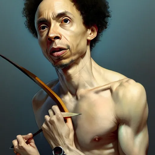 Prompt: Malcolm Gladwell self-flagellating while working from home, highly detailed, digital painting, artstation, concept art, smooth, sharp focus, illustration, art by artgerm and greg rutkowski and alphonse mucha and loish and WLOP