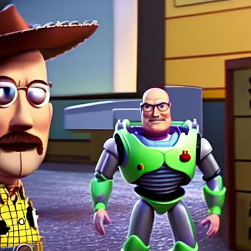 Image similar to walter white in toy story