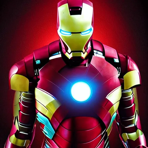 Image similar to photoshop artwork of iron man