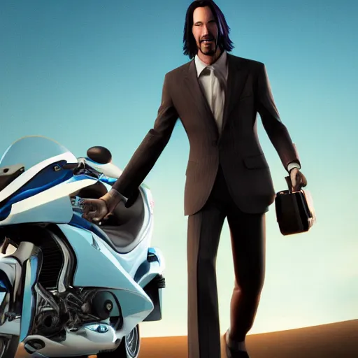 Prompt: Keanu reeves in pixar animated movie 4k octane render