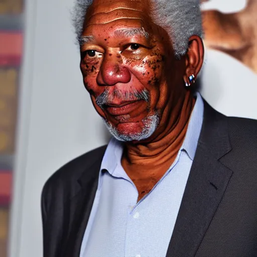 Prompt: morgan freeman as a peacky blinder