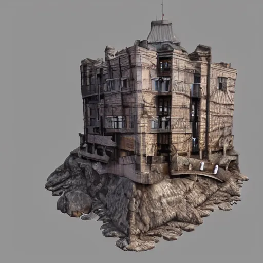 Image similar to Hard Rock made by 3D Environment Artist, designed in ZBrush