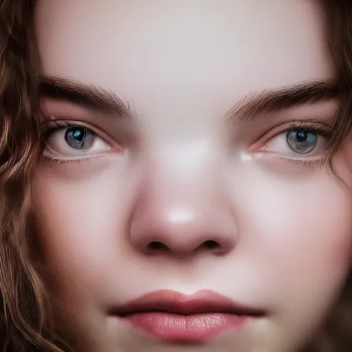 Image similar to portrait of a beautiful girl + anya taylor - joy floating under the deep dream water, beautiful smooth soft light + white petal, by personal photography, art by brookskim, closeup, 4 k, highly detailed, instagram,