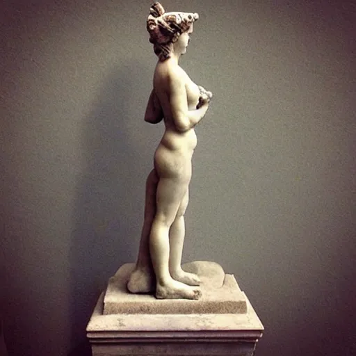 Image similar to “ antique rome statue of a sensual goddess of the life ”