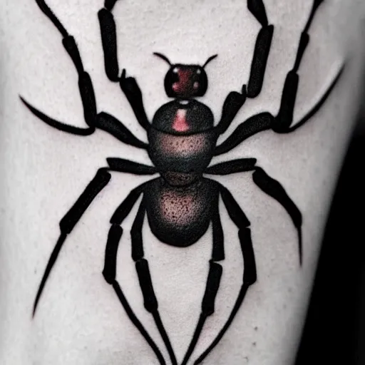 Image similar to a tattoo ink of a spider