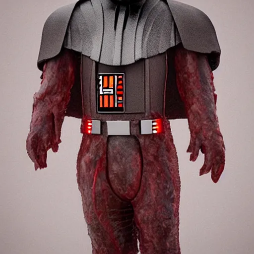 darth vader, but his suit is made of meat, meat Stable Diffusion