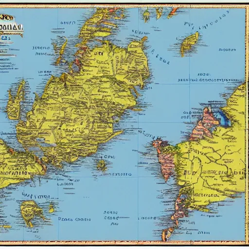 Image similar to the map of the norwegian empire photo - realistic