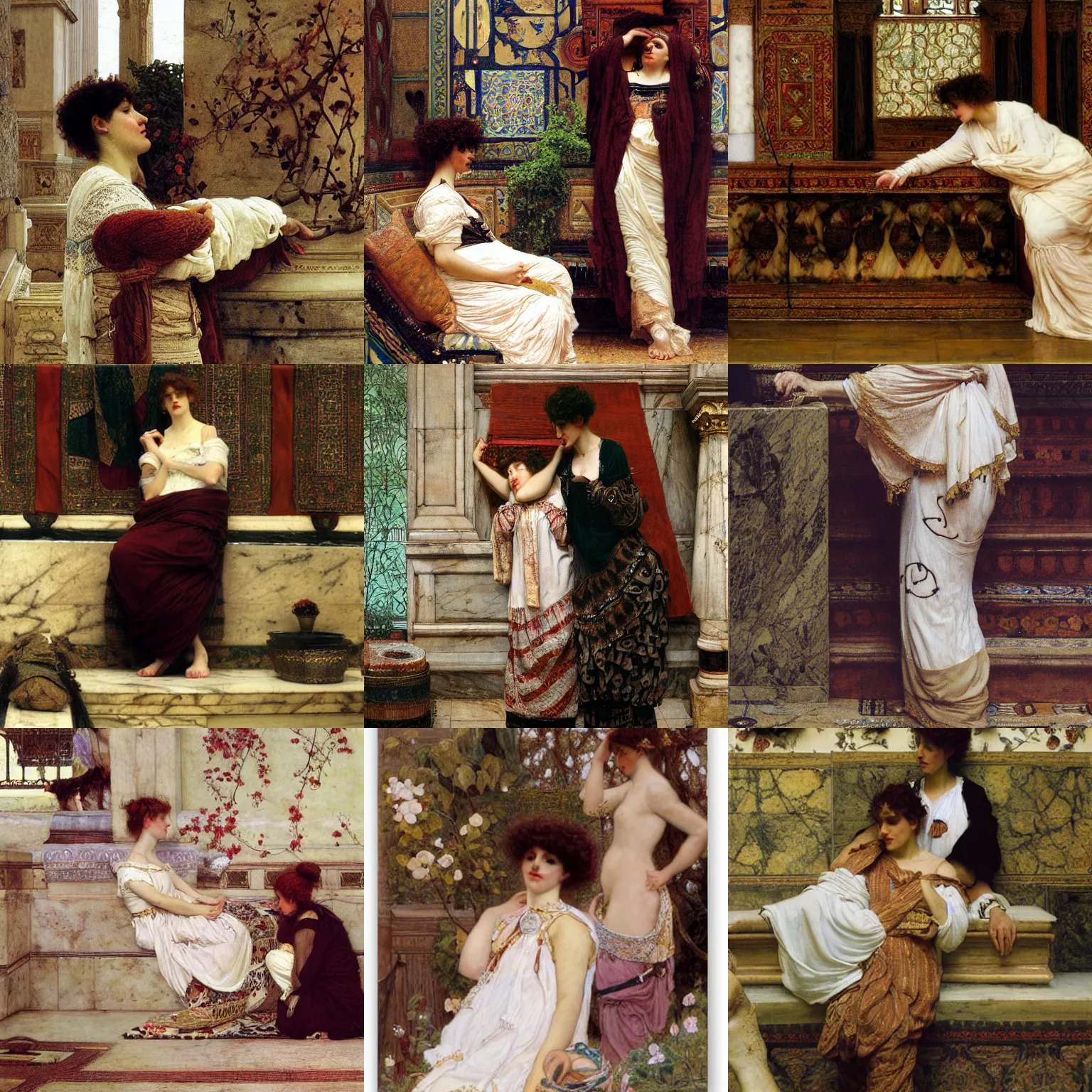 Prompt: an artwork by laura theresa alma - tadema