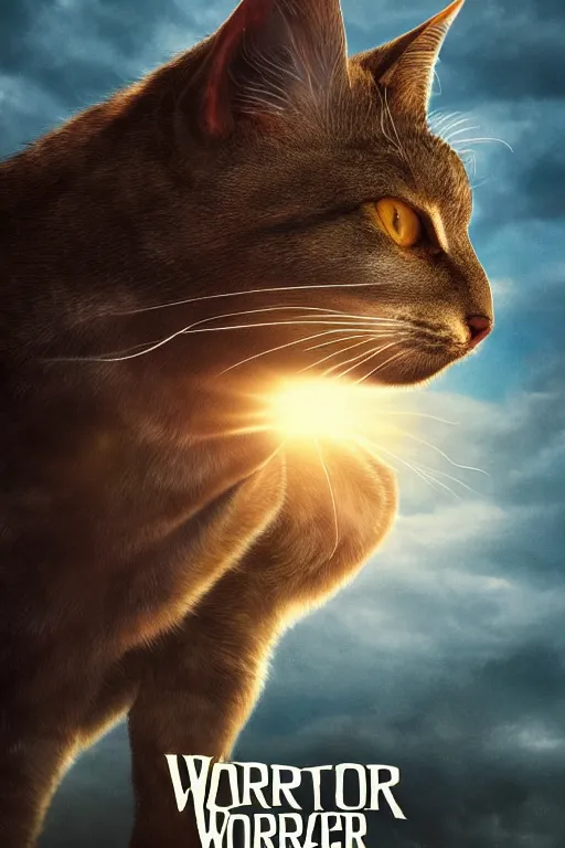 a movie poster for warrior cats by wayne mclouglin,, Stable Diffusion