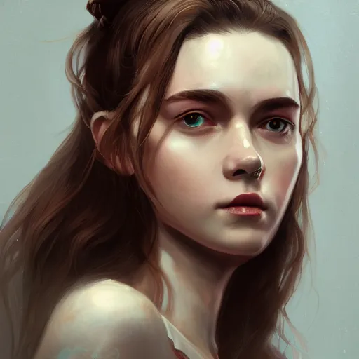 Prompt: cinematic portrait of abigail cowen, artstation, deviantart, cgsociety