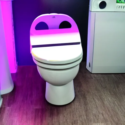 Image similar to RGB gaming toilet