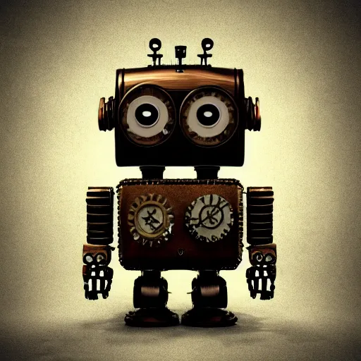 Image similar to steampunk robot owl realism octane render hdr