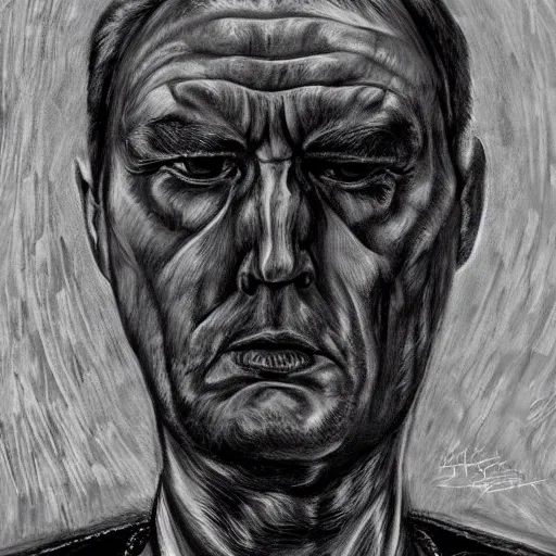 Prompt: Alexei Alexeyevich Venediktov portrait in Hans Ruedi Giger artstyle