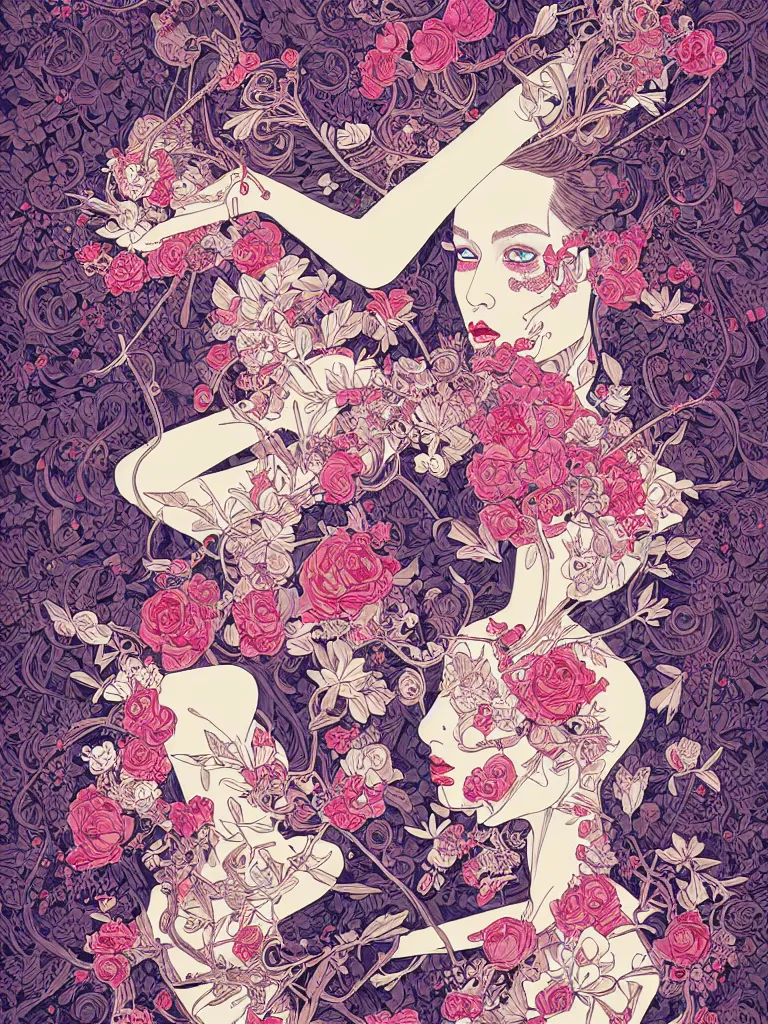 Image similar to fragrance advertising campaign by james jean, highly detailed, intricate