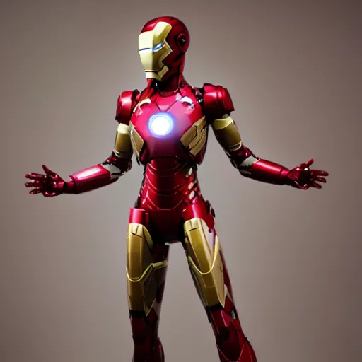 Image similar to iron man suit as a female, octane render, cinematic, photography, 8 k