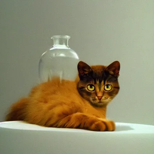 Image similar to cats as liquid