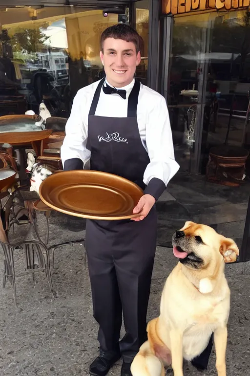 Image similar to waiter dog