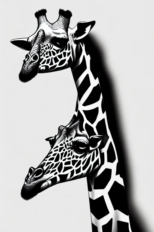 Prompt: isometric Giraffe by Artgerm and WLOP, Pixiv