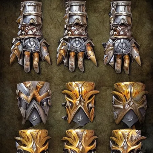 Image similar to warrior Gauntlet, war theme gauntlet, fantasy gauntlet of warrior, armored gauntlet, fiery coloring, epic fantasy style art, fantasy epic digital art, epic fantasy weapon art, an item from fantasy game