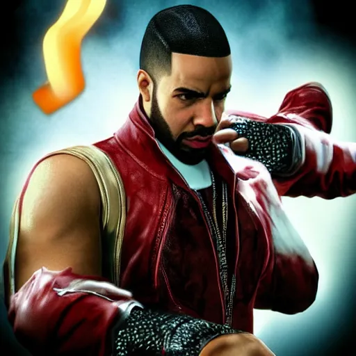 Image similar to drake, as a character in tekken