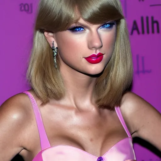 Prompt: purple skinned taylor swift