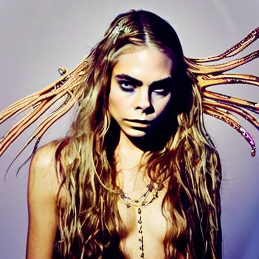 Prompt: “cara delevigne as a mermaid”