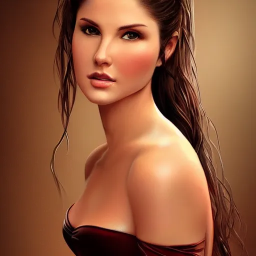 Image similar to amanda cerny in the style of stefan kostic, realistic, full body, sharp focus, 8 k high definition, insanely detailed, intricate, elegant, art by stanley lau and artgerm