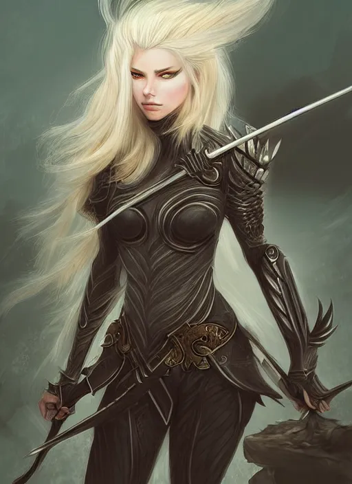 Image similar to blonde combat fairy venizian era, dark fantasy, extremely detailed, sharp focus, portrait, smooth, digital illustration, by rossdraws, frank franzzeta