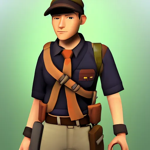 Prompt: tf2 scout