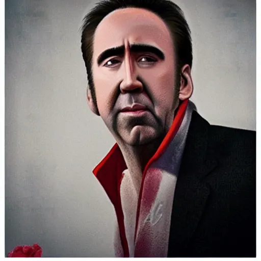 Prompt: Nicolas Cage as a member of the Chicago Bulls