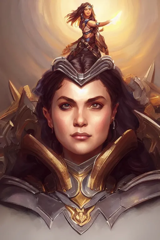 Image similar to amazon valkyrie athena, d & d, fantasy, portrait, highly detailed, headshot, digital painting, trending on artstation, concept art, sharp focus, illustration, art by artgerm and greg rutkowski and magali villeneuve