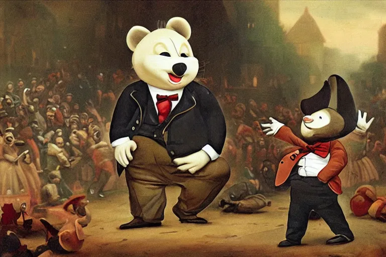 Image similar to a picture of biggie cheese dropping the sickest beat in 1 9 th century england, hd, 8 k
