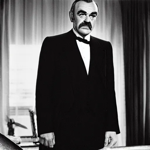 Image similar to sean connery as alfred pennyworth, dc, photography, tv show,