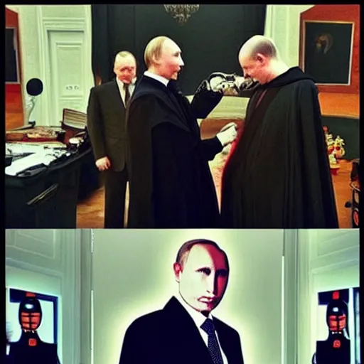 Image similar to “ putin as a darth vader ”