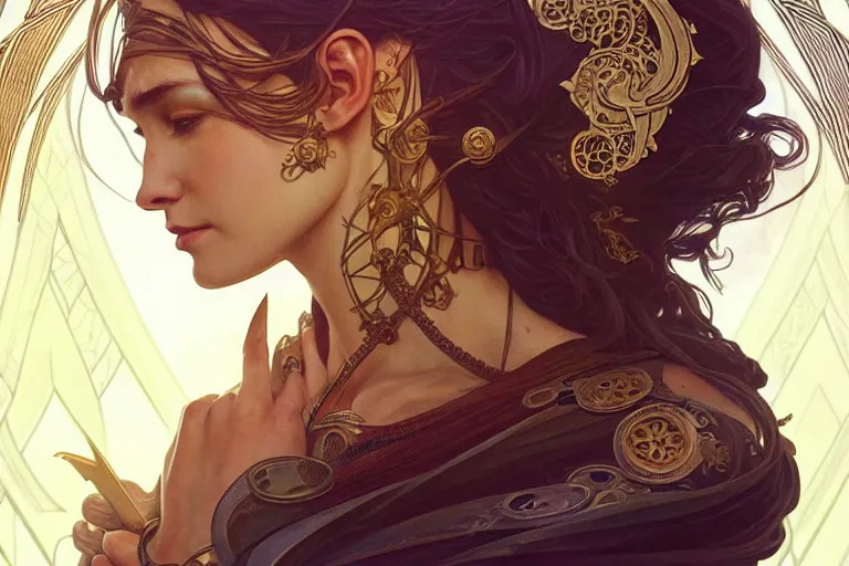 Image similar to ethereum symbol, western, d & d, fantasy, intricate, elegant, highly detailed, digital painting, artstation, concept art, matte, sharp focus, illustration, art by artgerm and greg rutkowski and alphonse mucha