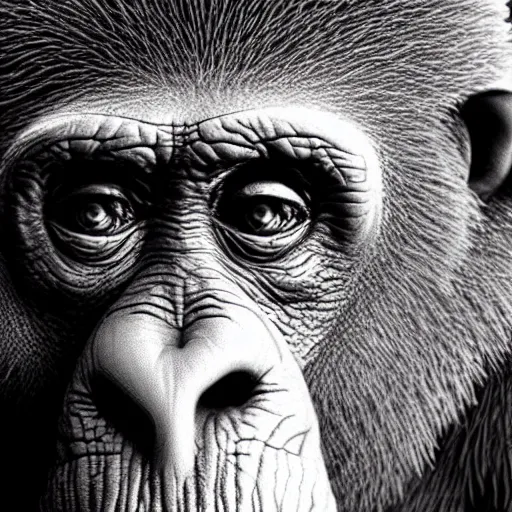 Image similar to UHD photorealistic Bored Ape Alfred E. Newman