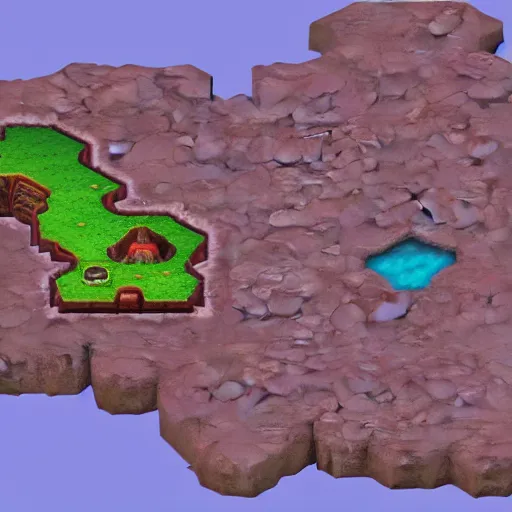 Image similar to render of the overworld map of a cartoony bean - themed 3 d action rpg, fantasy, map, cartoony