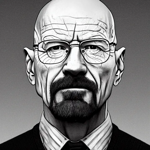 Image similar to a detailed portrait of walter white as a soy boy, art illustration, incredibly highly detailed and realistic, 8 k, sharp focus