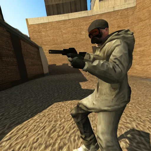 Prompt: walter white in counter strike